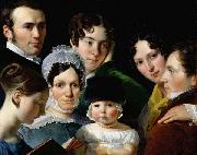 unknow artist The Dubufe Family in 1820. Spain oil painting artist